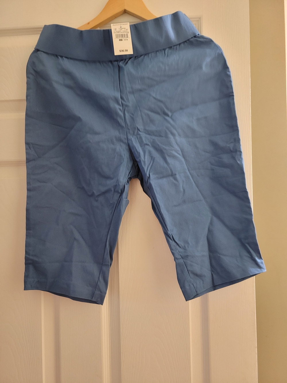Ashley Stewart Light Blue Athletic Bermuda Shorts